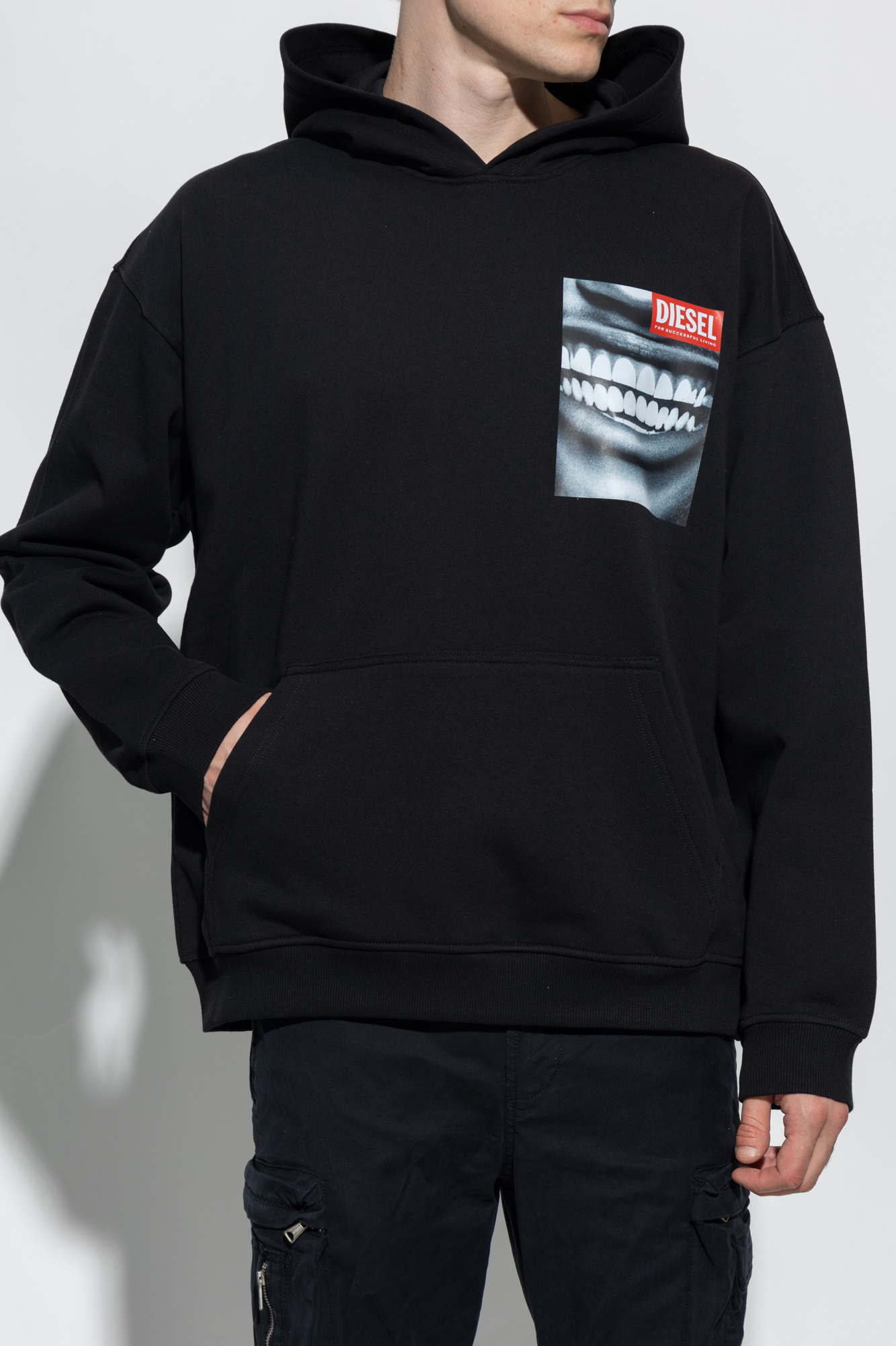 Diesel 'S-NABEL-HOOD-FACE' hoodie | Men's Clothing | Vitkac